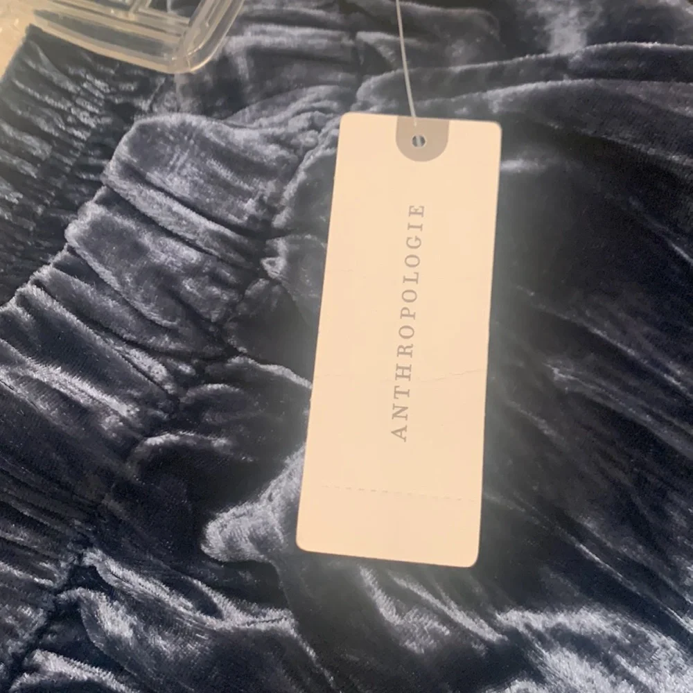 Anthropologie Textured Velvet Jogger Pants Lg - Picture 7 of 12